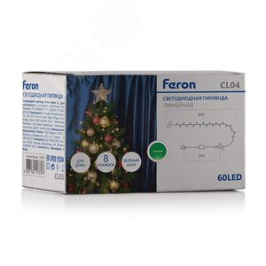 Гирлянда линейная LED зеленый 6 м с контроллером 4