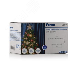 Гирлянда линейная LED синий 40 м IP44 4