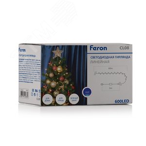 Гирлянда линейная LED синий 60 м IP44 4