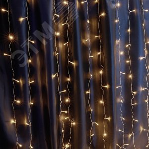 Гирлянда Занавес LED 5000К эффект стробов 1.5х1.5 м IP44