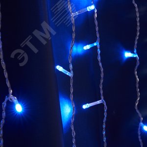 Гирлянда Занавес LED синий 2х2 м IP44 - фото 2