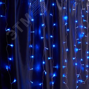 Гирлянда Занавес LED синий 3х2 м IP44