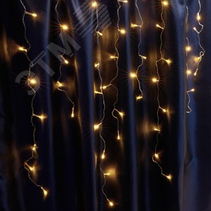 Гирлянда бахрома LED 2700К с эффектом стробов 4.5 м IP44 - Feron