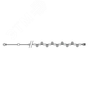 Гирлянда Шарики LED мульти 10м (CL65) - фото 2
