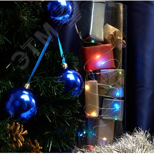 Гирлянда линейная LED мульти 2м от батареек (CL570) - Feron