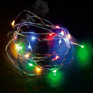 Гирлянда линейная LED мульти 2м от батареек (CL570) - фото 2