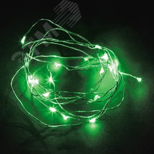Гирлянда линейная LED зеленый 2 м от батареек 2