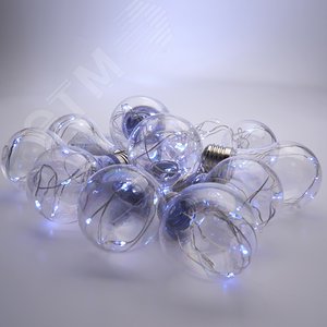 Гирлянда Лампочки LED 5000К 10 подвесов 3м от батареек 3