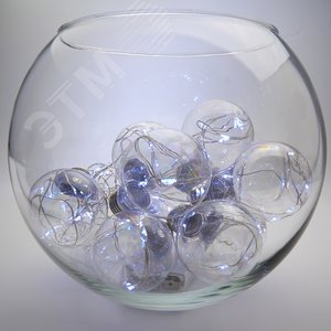 Гирлянда Лампочки LED 5000К 10 подвесов 3м от батареек 5