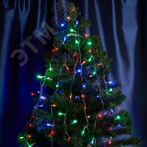 Гирлянда на елку LED мульти 7 веток 2м (CL90)