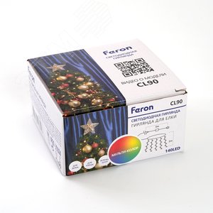 Гирлянда на елку LED мульти 7 веток 2м (CL90) 6