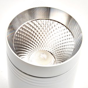 Светильник накладной светодиодный спот неповоротный AL521, 10W, 900Lm, 4000K, 35 градусов, белый c хром кольцом | 32467 | FERON 3