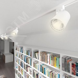 Светильник светодиодный трековый на шинопровод ДПО-12w 2700К 1080Лм белый 2