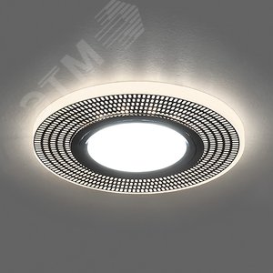 Светильник точечный потолочный встраиваемый CD956 15LED*2835 SMD 4000K, MR16 50W G5.3, белый матовый, хром | 32567 | FERON 2