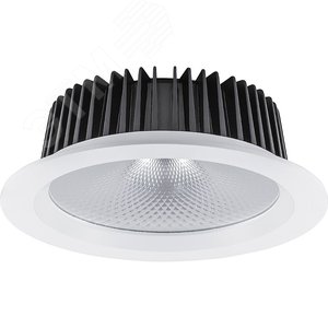 Светильник светодиодный ДВО-20w 4000К 1800Лм 60 градусов белый