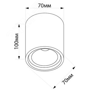 Светильник ДПО GU10 без лампы черный золото 4