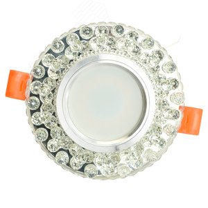 Светильник ИВО-50w G5.3 со светодиодной подсветкой 4000К прозрачный 3