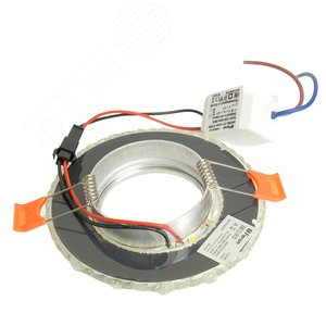 Светильник ИВО-50w G5.3 со светодиодной подсветкой 4000К прозрачный 5