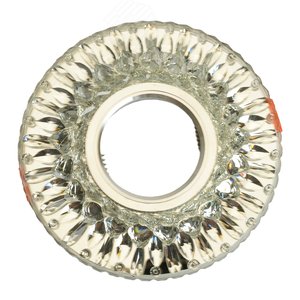 Светильник ИВО-50w G5.3 со светодиодной подсветкой 4000К прозрачный хром 2