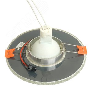 Светильник ИВО-50w G5.3 со светодиодной подсветкой 4000К прозрачный хром 3