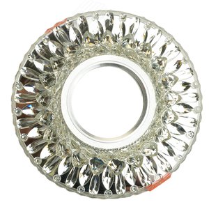 Светильник ИВО-50w G5.3 со светодиодной подсветкой 4000К прозрачный хром 4