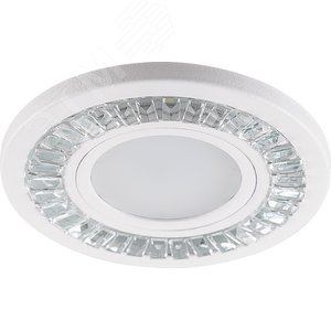 Светильник точечный потолочный встраиваемый CD958 15LED*2835 SMD 4000K, MR16 50W G5.3, прозрачный, белый | 32656 | FERON