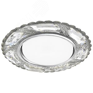 Светильник встраиваемый с белой LED подсветкой CD4031 потолочный GX53 без лампы, прозрачный | 32658 | Feron