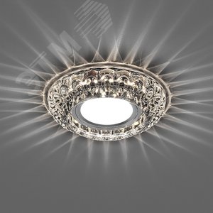 Светильник ИВО-50w G5.3 со светодиодной подсветкой 4000К прозрачный 2