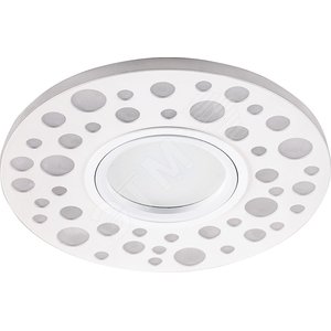 Светильник точечный потолочный встраиваемый CD989 15LED*2835SMD 4000K, MR16 50W G5.3, белый | 32668 | FERON