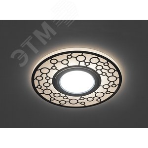 Светильник ИВО-50w G5.3 со светодиодной подсветкой 4000К белый (CD990) 2