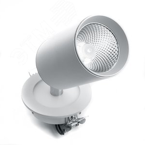 Светильник светодиодный ДВО-10w 4000К 900Лм со светодиодной подсветкой 3w наклонный белый (AL180) 4