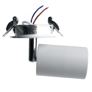 Светильник светодиодный ДВО-10w 4000К 900Лм со светодиодной подсветкой 3w наклонный белый (AL180) 6