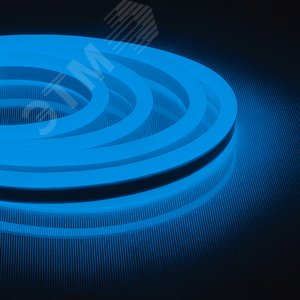 Лента светодиодная 12Вт/м 220В синий IP67 144LED/м LS721 неоновая - Feron