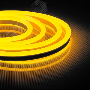 Лента светодиодная 12Вт/м 220В желтый IP67 144LED/м LS721 неоновая - Feron