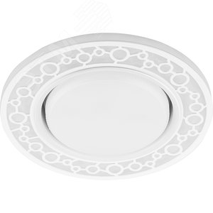 Светильник потолочный встраиваемый под лампу GX53 CD9902 20LED*2835 SMD 4000K, 15W GX53, без лампы, белый | 32938 | FERON