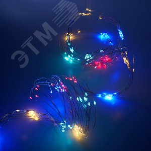 CL53 Гирлянда на елку, 200 LED мульти, 10 веток* 20 лампочек, 2м + 1м шнур, IP20 | 32986 | FERON - фото 3