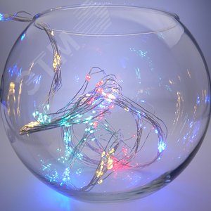 CL53 Гирлянда на елку, 200 LED мульти, 10 веток* 20 лампочек, 2м + 1м шнур, IP20 | 32986 | FERON - фото 5