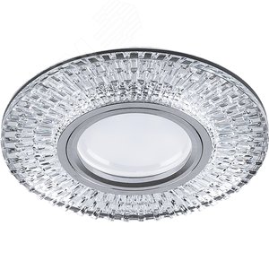 Светильник точечный потолочный встраиваемый CD943 15LED*2835SMD 4000K, MR16 50W G5.3, прозрачный, хром | 32991 | FERON