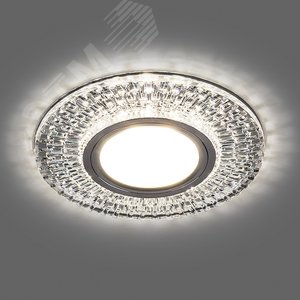 Светильник точечный потолочный встраиваемый CD943 15LED*2835SMD 4000K, MR16 50W G5.3, прозрачный, хром | 32991 | FERON 2