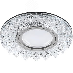 Светильник точечный потолочный встраиваемый CD944 15LED*2835SMD 4000K, MR16 50W G5.3, прозрачный, хром | 32992 | FERON