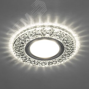 Светильник точечный потолочный встраиваемый CD945 15LED*2835SMD 4000K, MR16 50W G5.3, прозрачный, хром | 32993 | FERON 2