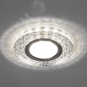 Светильник точечный потолочный встраиваемый CD961 15LED*2835SMD 4000K, MR16 50W G5.3, прозрачный, хром | 32994 | FERON 2