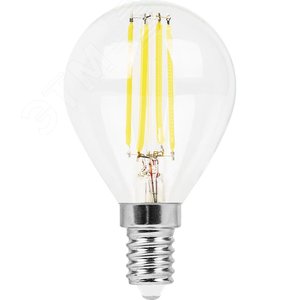 Лампа светодиодная LED 11вт Е14 белый шар FILAMENT 2