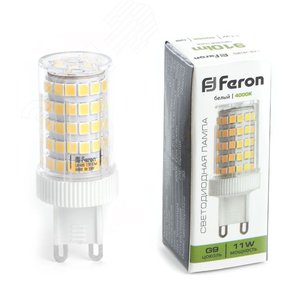 Лампа светодиодная LED 11вт 230в G9 белый капсульная - Feron