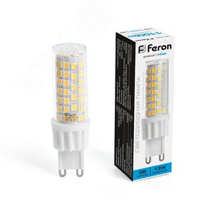 Лампа светодиодная LED 13вт 230в G9 дневной капсульная - Feron