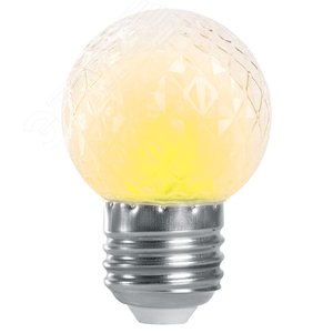 Лампа светодиодная LED 1вт Е27 строб прозрачный 2700К шар - Feron