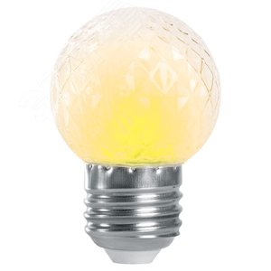 Лампа светодиодная LED 1вт Е27 строб прозрачный 2700К шар - фото 2