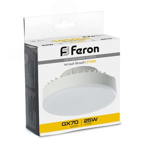 Лампа cветодиодная, (25W) 230V GX70 2700K, LB-474 | 38268 | FERON - фото 2