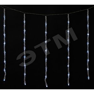 Гирлянда Бусы 80LED 1.4x0.75м белая (DJ-755 бел.) - Feron