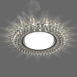 Светильник потолочный встраиваемый под лампу GX53 CD4035 20LED*2835SMD 4000K, 15W GX53, без лампы, прозрачный, хром | 40502 | FERON 2
